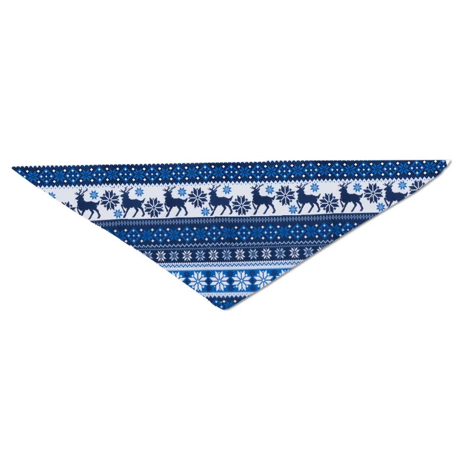 Christmas Make Memories Together 2025 Print Blue Family Matching Pajamas With Dog bandana