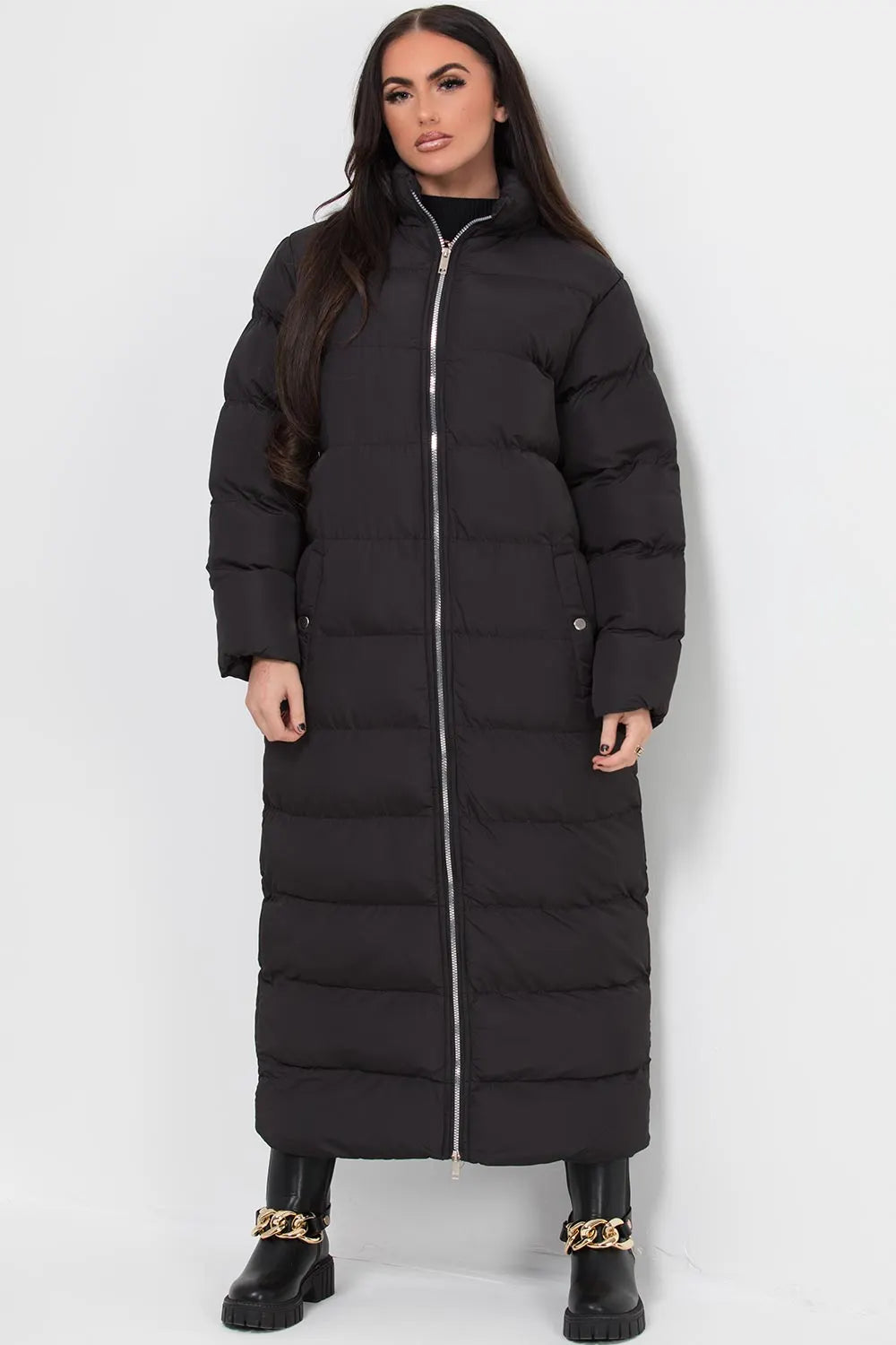 Maxi Puffer Coat Black
