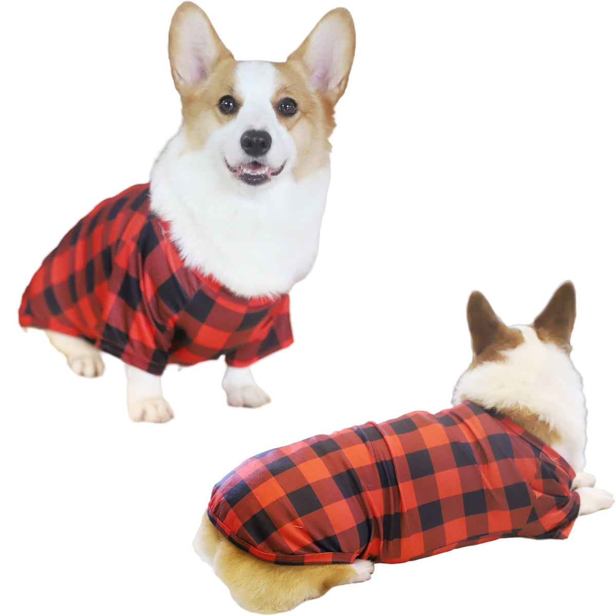 "Family Christmas 2025" Letter Printed Black & Red Plaid Family Matching Black Pajamas