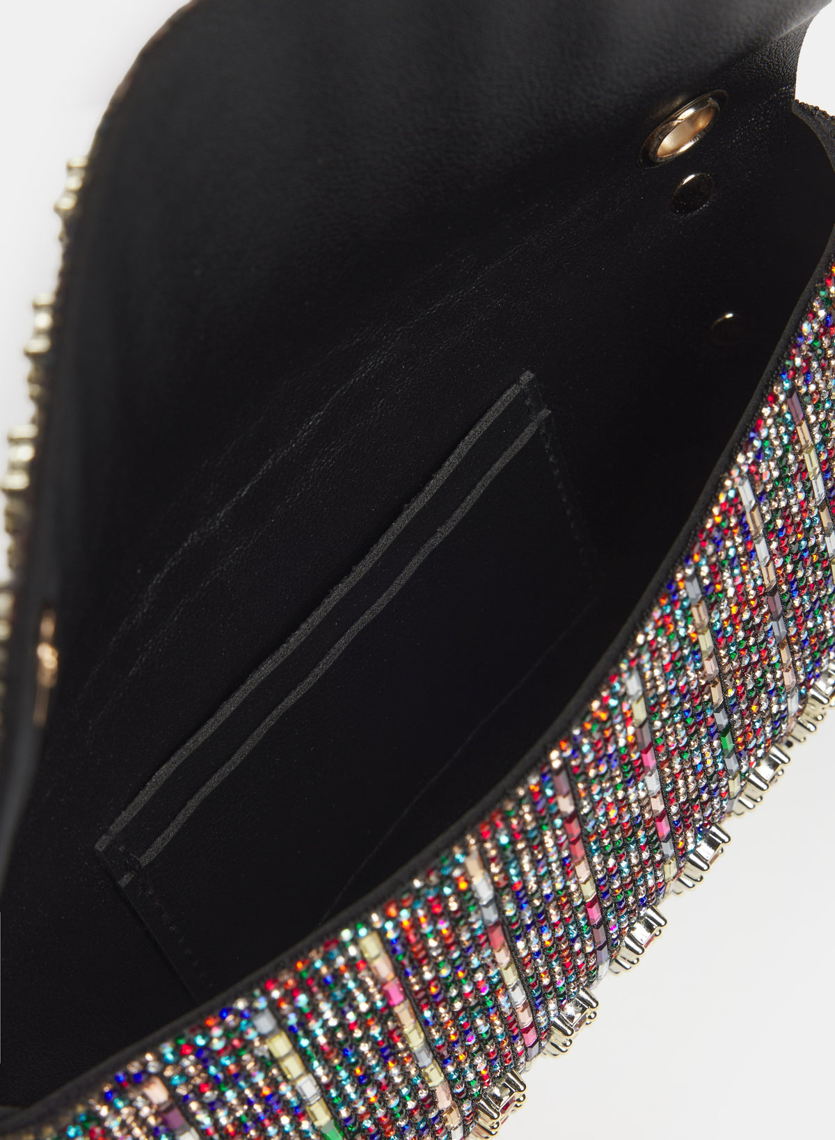 Multi-coloured Stone Envelope Clutch
