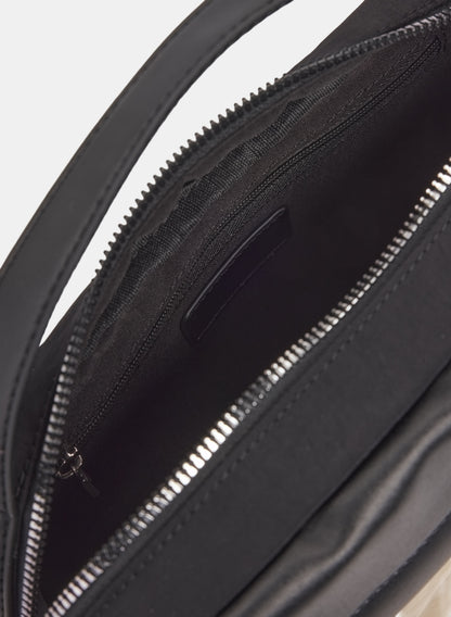 Two-Tone Nylon Crossbody Handbag