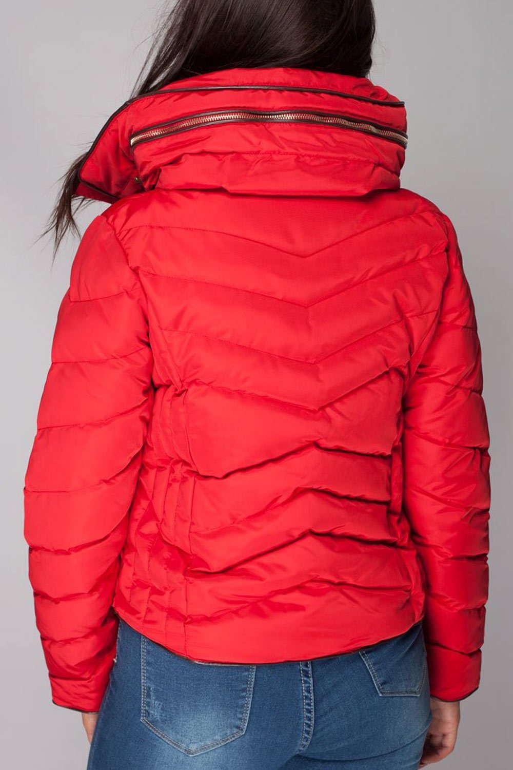 Zara Puffer Padded Faux Fur Collar Jacket Plus Size Winter Coat