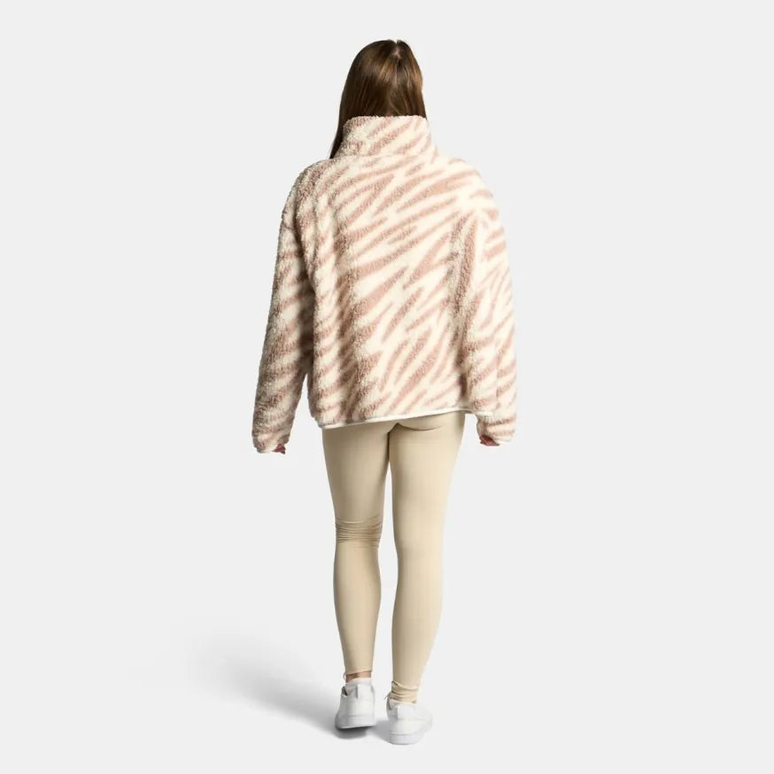 OHS Zip Fleece Soft Warm Cosy Outdoor Teddy Sherpa Long Cuff Sleeve Relaxed Fit Pull Over Hoodie Jacket Coat for Adults Kids