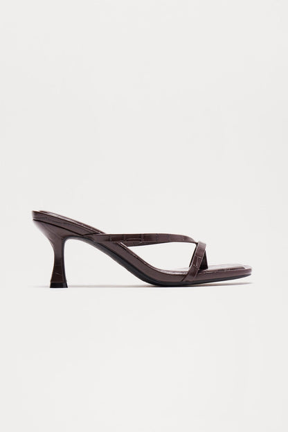 Panama Thong Mules - Black/Black