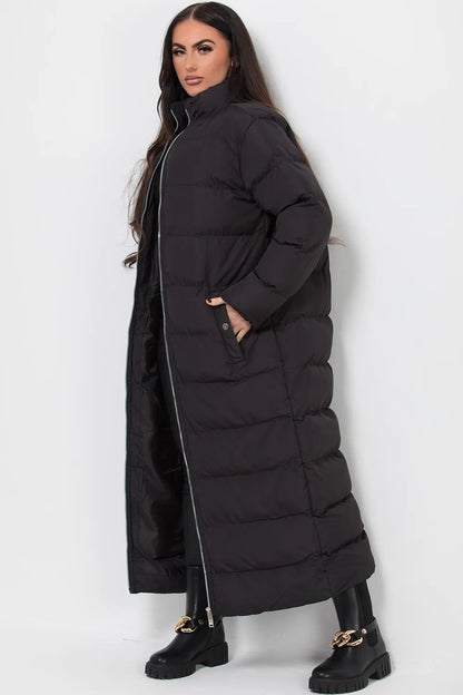 Maxi Puffer Coat Black