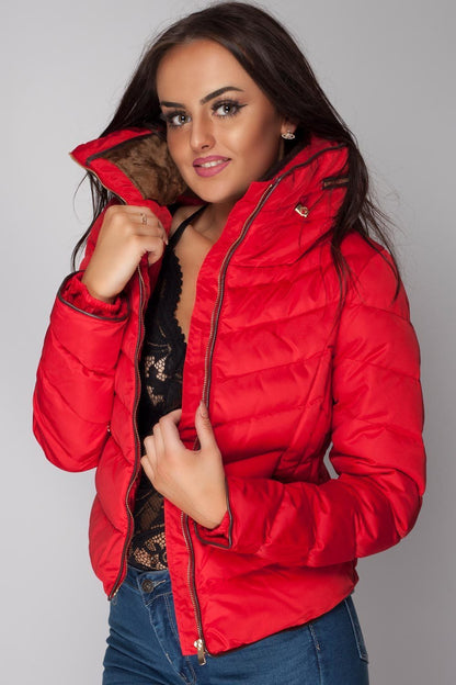 Zara Puffer Padded Faux Fur Collar Jacket Plus Size Winter Coat