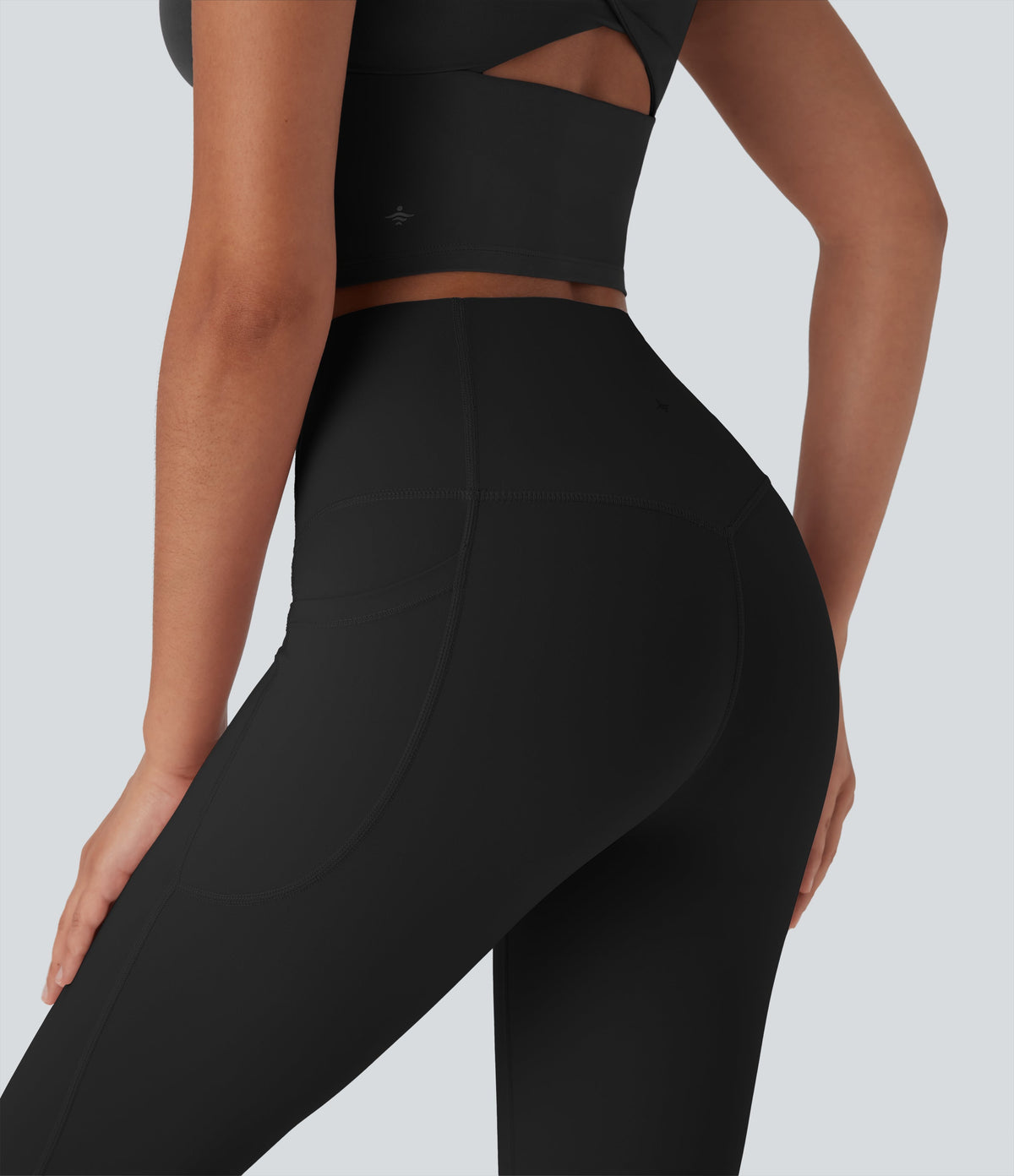 UltraSculptTM Cool Quick Dry SoCinched High Waisted Tummy Control Shaping Yoga Leggings with Pockets-UPF50+