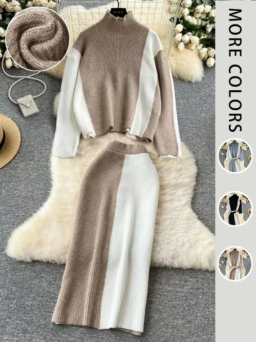 Women's Colorblock Sweater Set