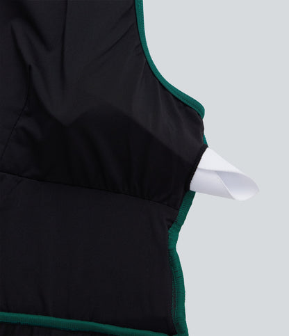 Plus Size V Neck Sleeveless Jumpsuit with Pockets-Easy Peezy Edition