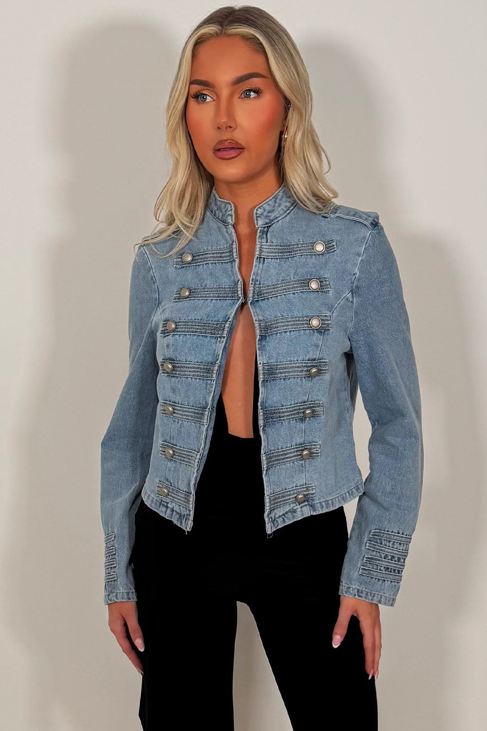 Denim Jacket With Buttons
