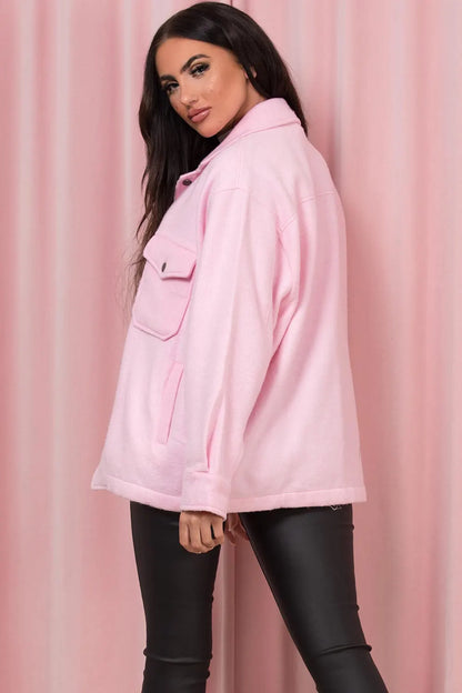 Pink Shacket Soft Touch