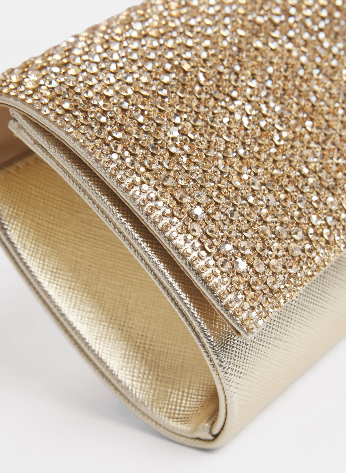 Crystal & Metallic Clutch