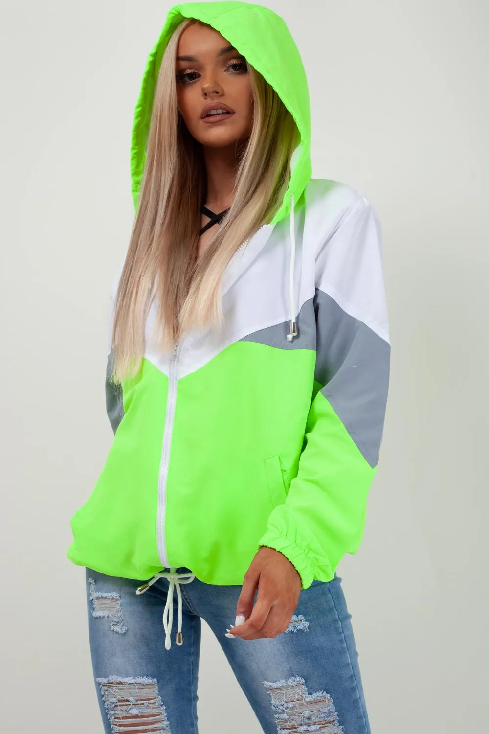Hooded Windbreaker Sports Festival Jacket