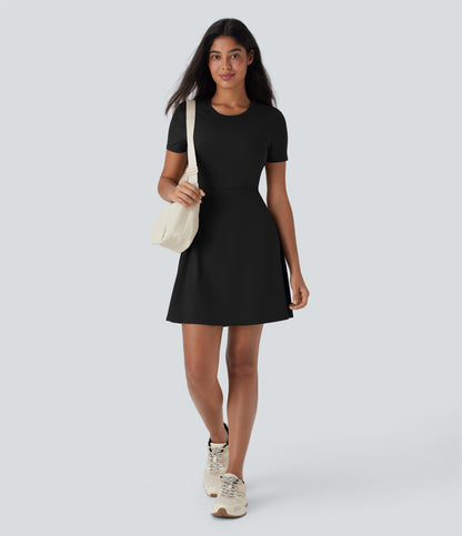 Cut Out Flare Mini Dance Active Dress-D/DD/DDD/F Cups