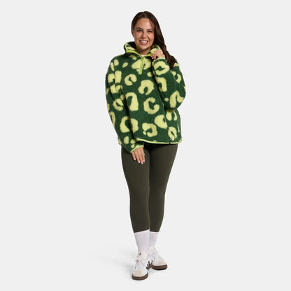 OHS Zip Fleece Soft Warm Cosy Outdoor Teddy Sherpa Long Cuff Sleeve Relaxed Fit Pull Over Hoodie Jacket Coat for Adults Kids