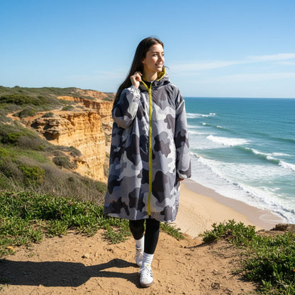 2026 NewDrying Robe Water Resistant Wind Resistant Changing Soft Sherpa Fleece Lined Oversized Hooded Long Sleeve Coat Jacket