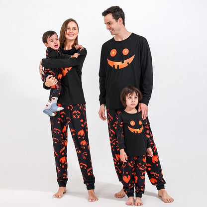 Happy Pumpkin Print Family Matching Sets